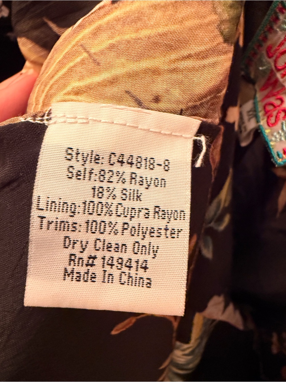 The Exotic Gorgeous Johnny Was Biza Embroidered Kimono jacket in XXL: Pls. Read - Picture 15 of 16